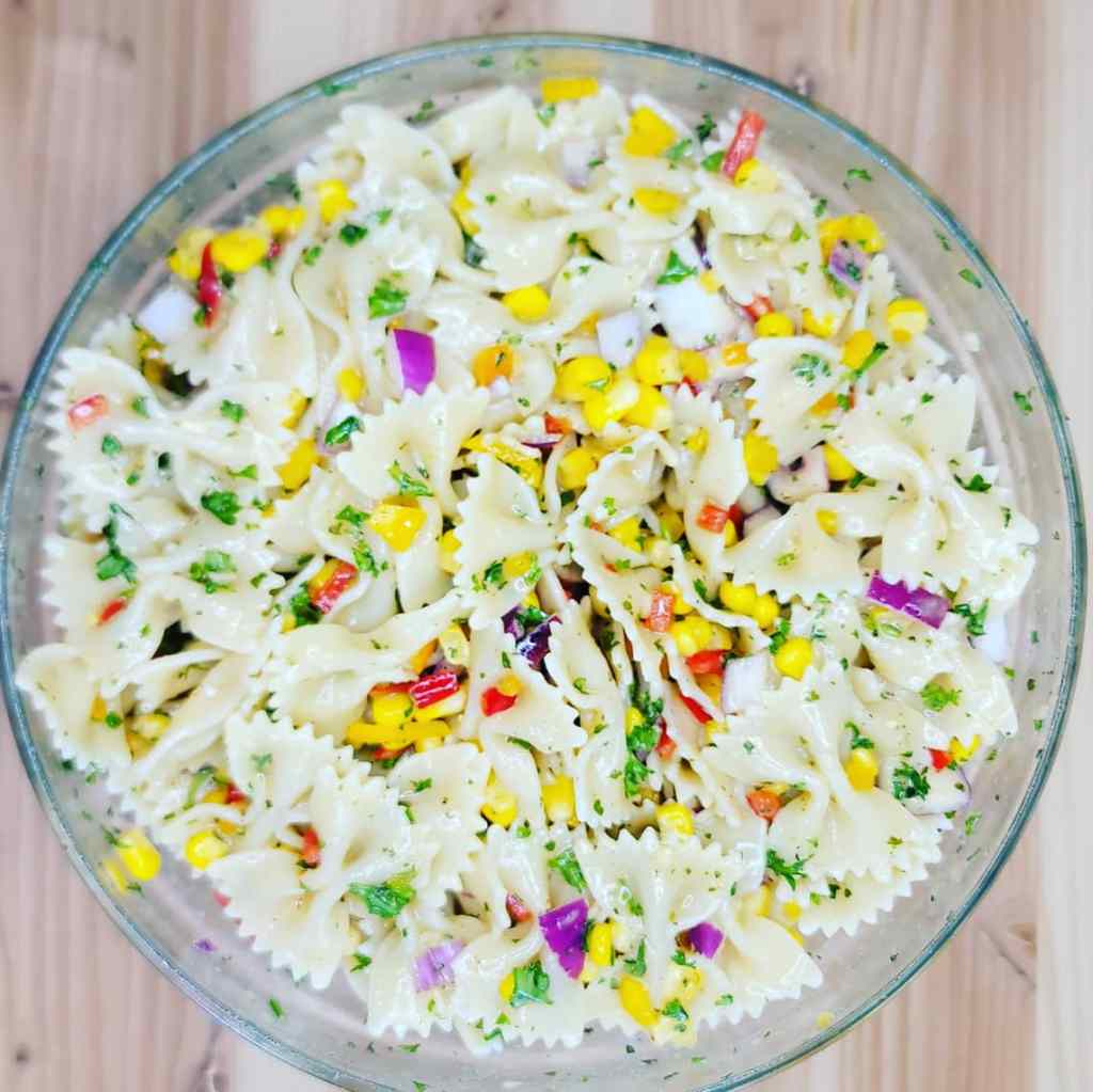 Honey Lime Pasta Salad #summersalads - Homemade on a Weeknight