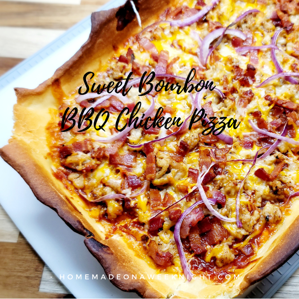 Sweet Bourbon BBQ Chicken Pizza