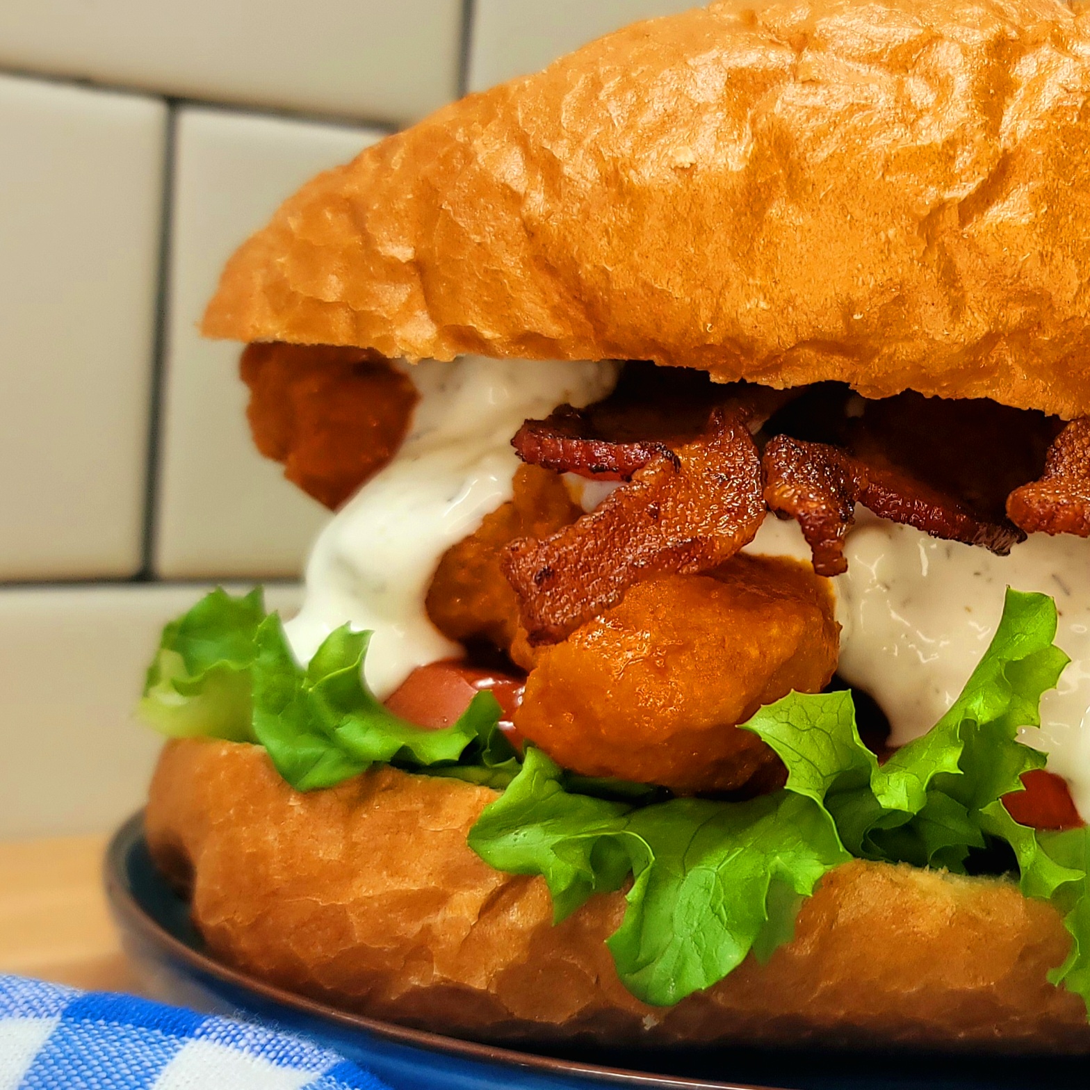 Buffalo Chicken Sandwich - Homemade on a Weeknight