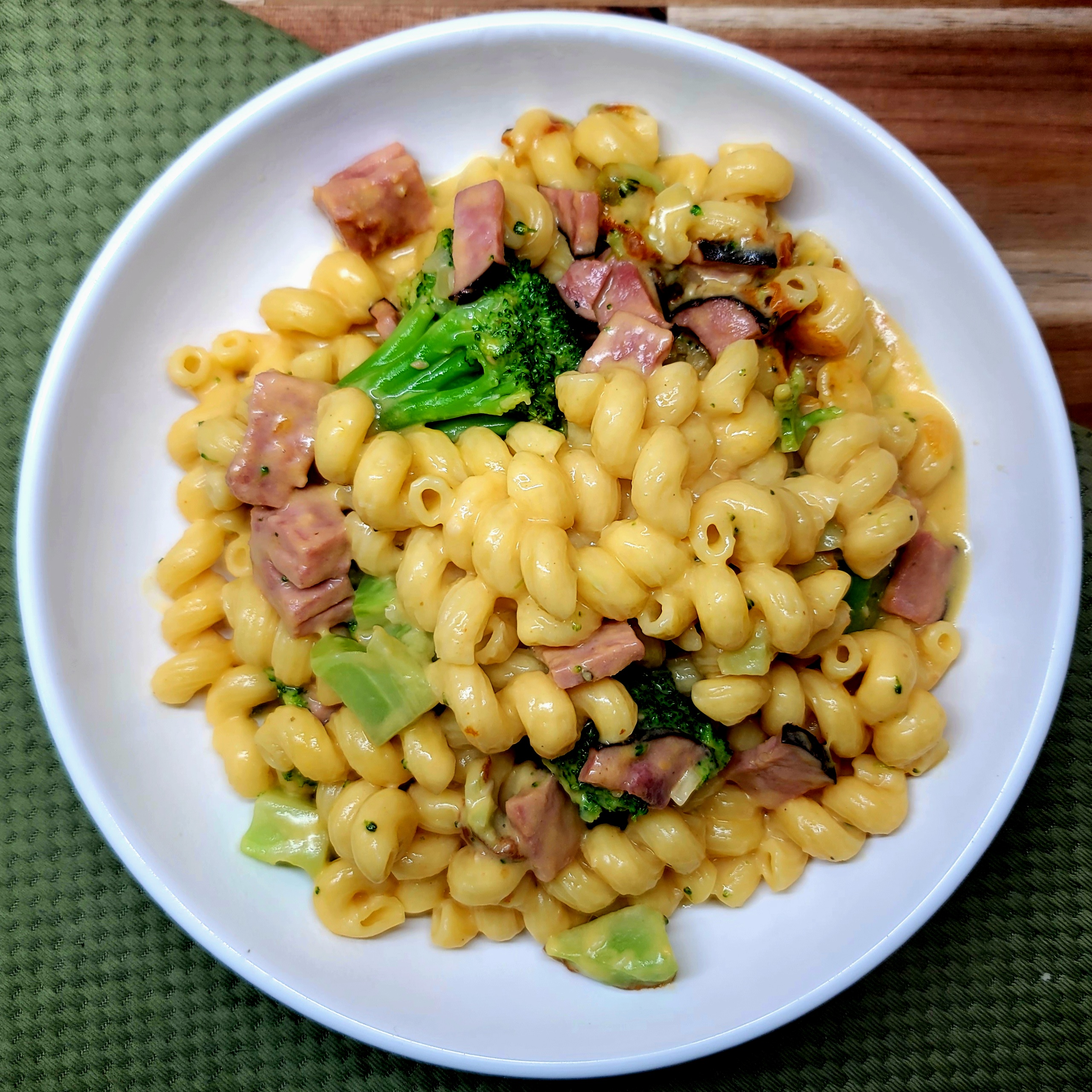 Ham Broccoli Mac