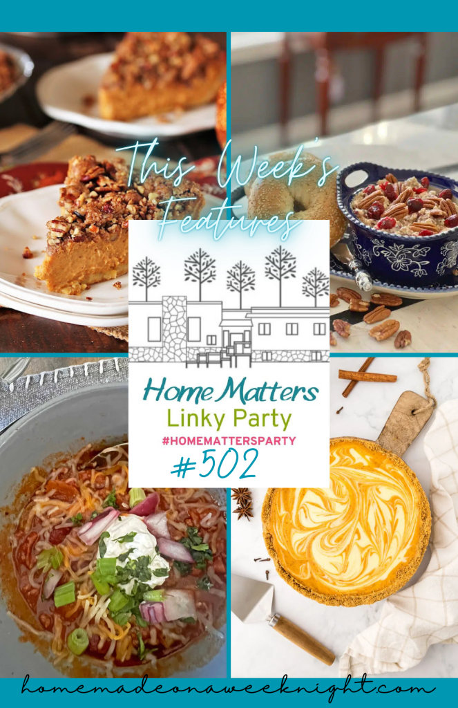Home Matters Linky Party #502 - Homemade on a Weeknight