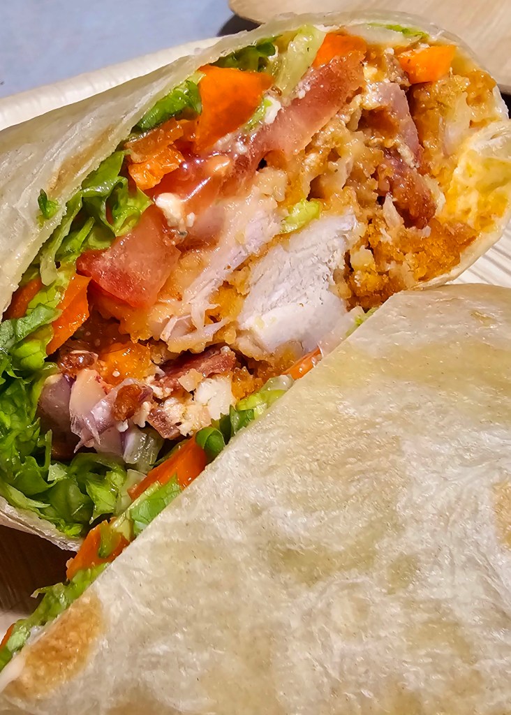 Crispy Buffalo Chicken Wrap - Homemade on a Weeknight