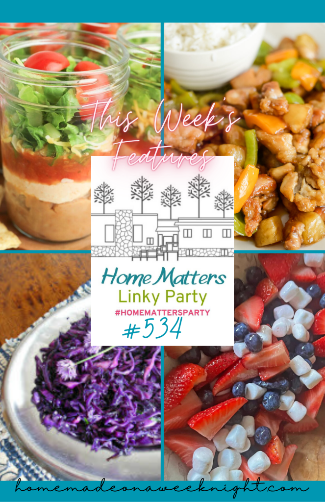 Home Matters Linky Party #534 - Homemade on a Weeknight