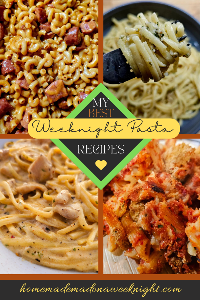 A Collection of Weeknight Pasta Recipes - Homemade on a Weeknight