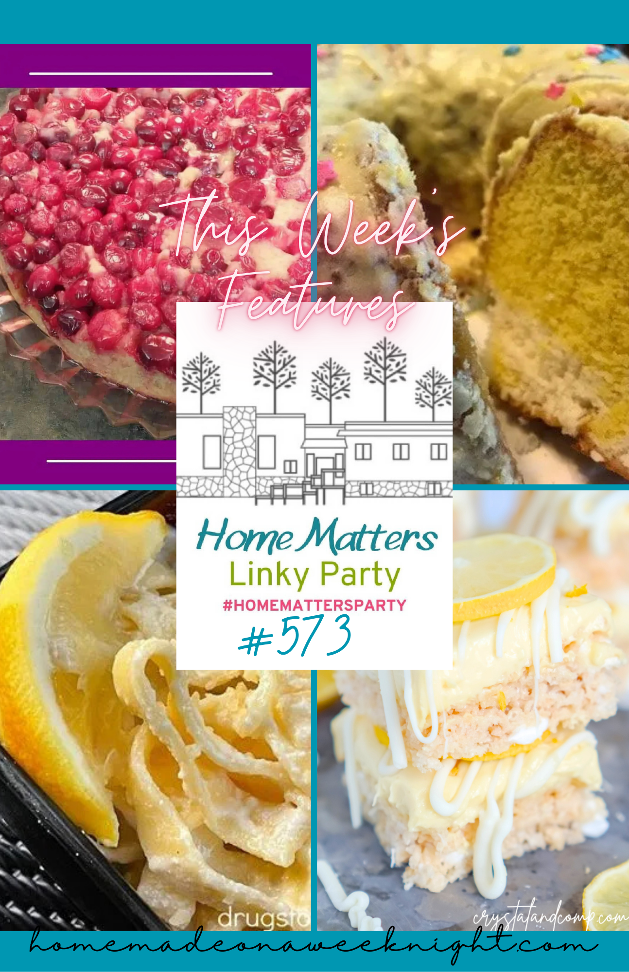 Home Matters Linky Party #574 - Homemade on a Weeknight