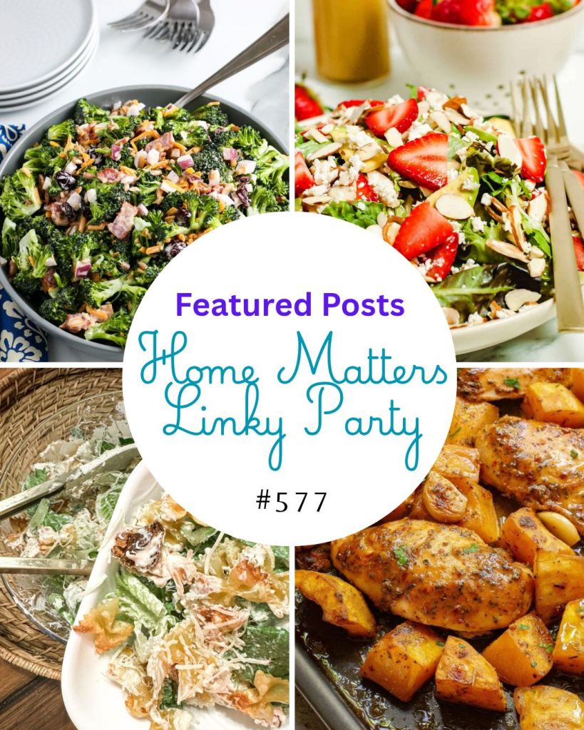 Home Matters Linky Party #577 - Homemade on a Weeknight